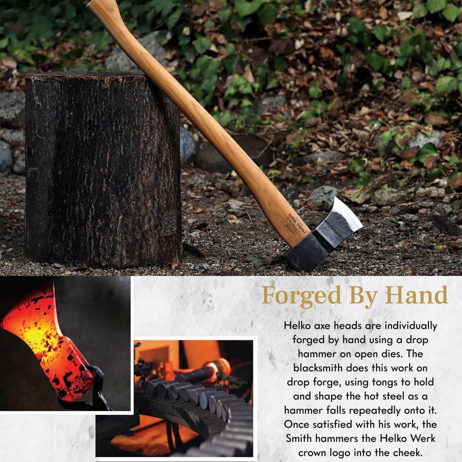 Traditional Saxon – Made in Germany Heavy Duty Splitting Axe for Chopping Firewo