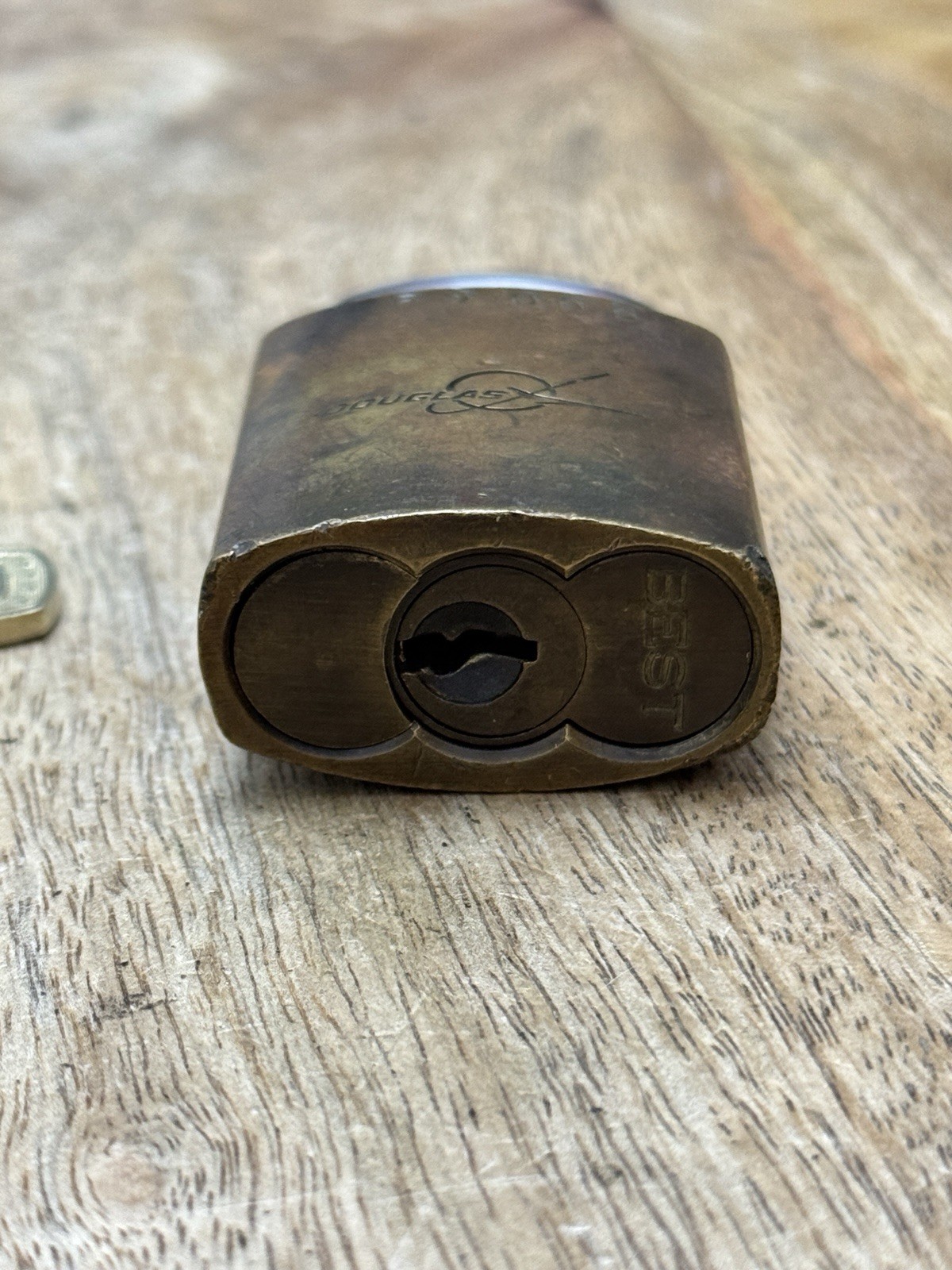 Vintage BEST Douglas Aircraft Company Padlock Lock With Key