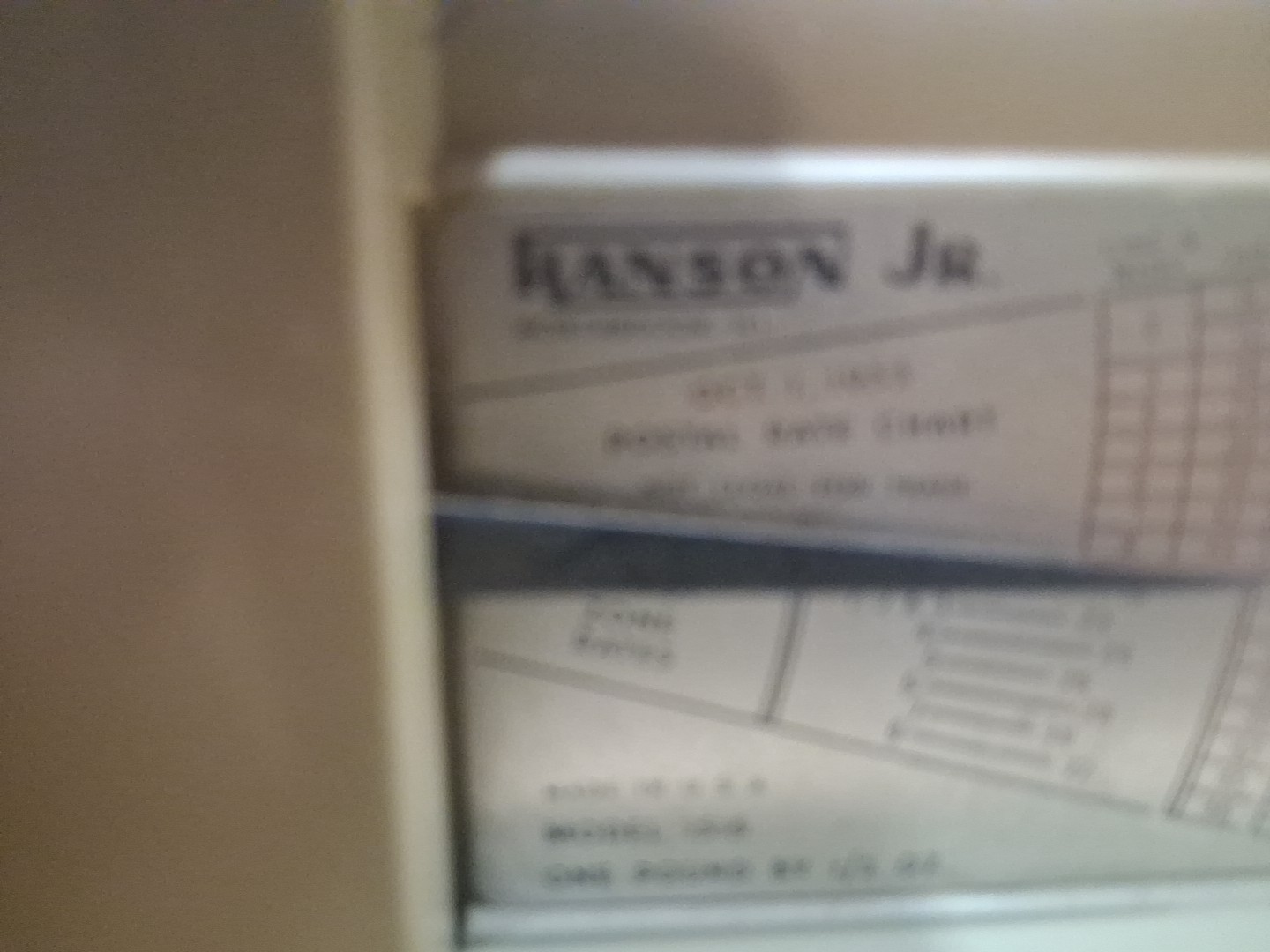 Vintage 1953 Hanson Jr Postal Scale Model 1516 One pound by 1/2 Oz