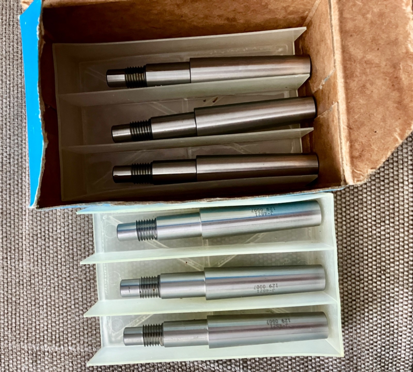 Lot of 6 Greenfield GTD Tapered Shaft Grinder Extensions RH Thread 12mm x 1.5mm