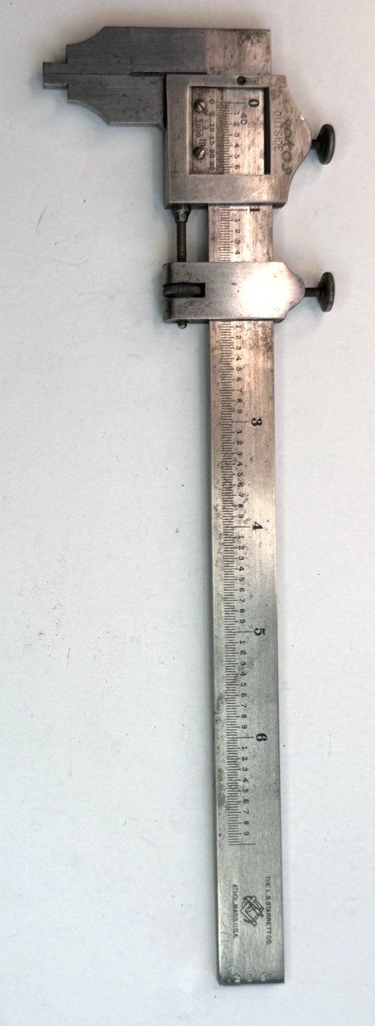 L.S. Starrett 6″ No. 122 Vernier Caliper / Used