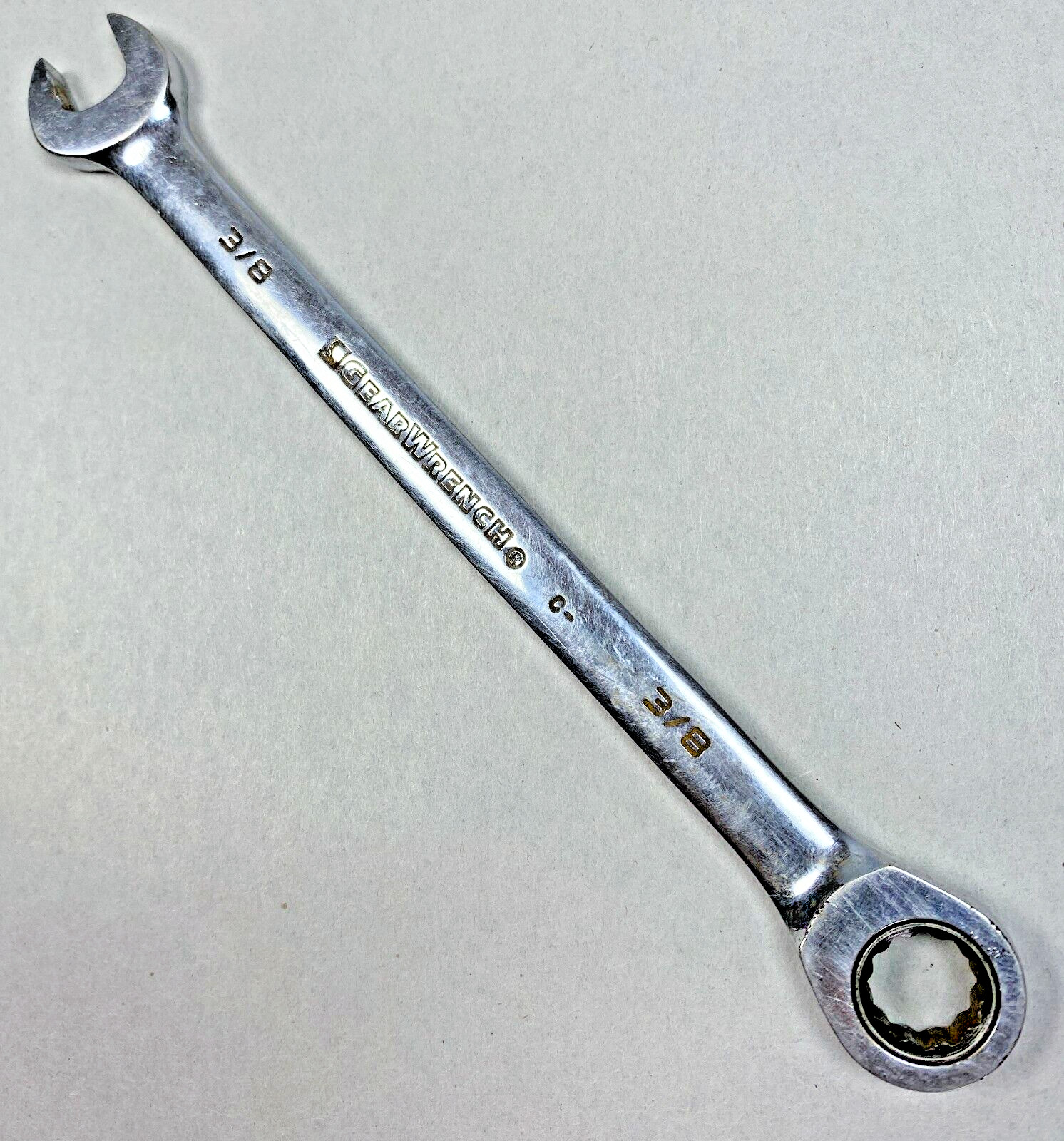 Gear Wrench Tools Ratcheting Combination Wrench 3/8″ In Good Working Order