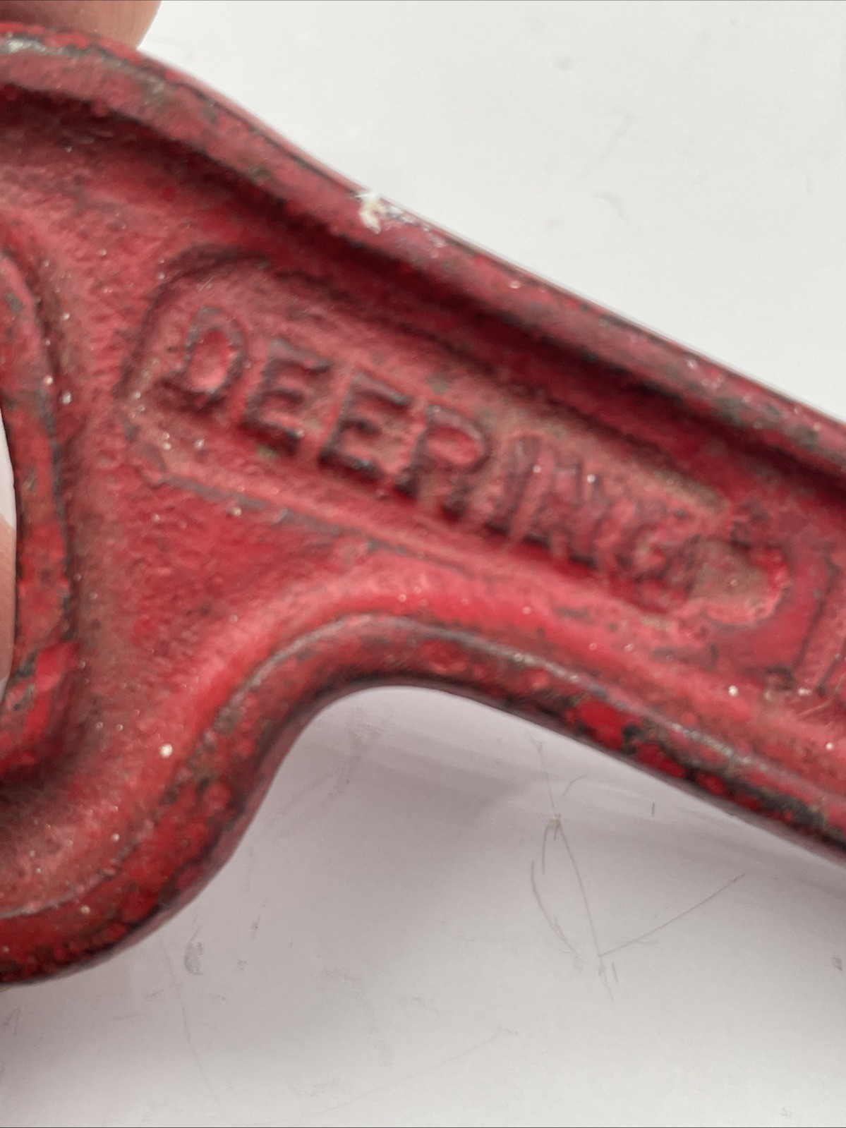 Antique Deering Cast Iron Farm Implement Wrench No. D73G