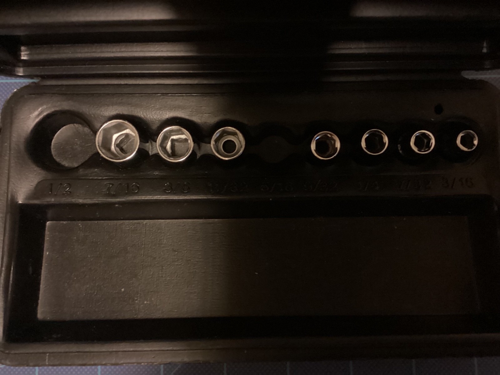 Vintage CRAFTSMAN 1/4″ SAE 6 Pt. Socket Set PERMANEX