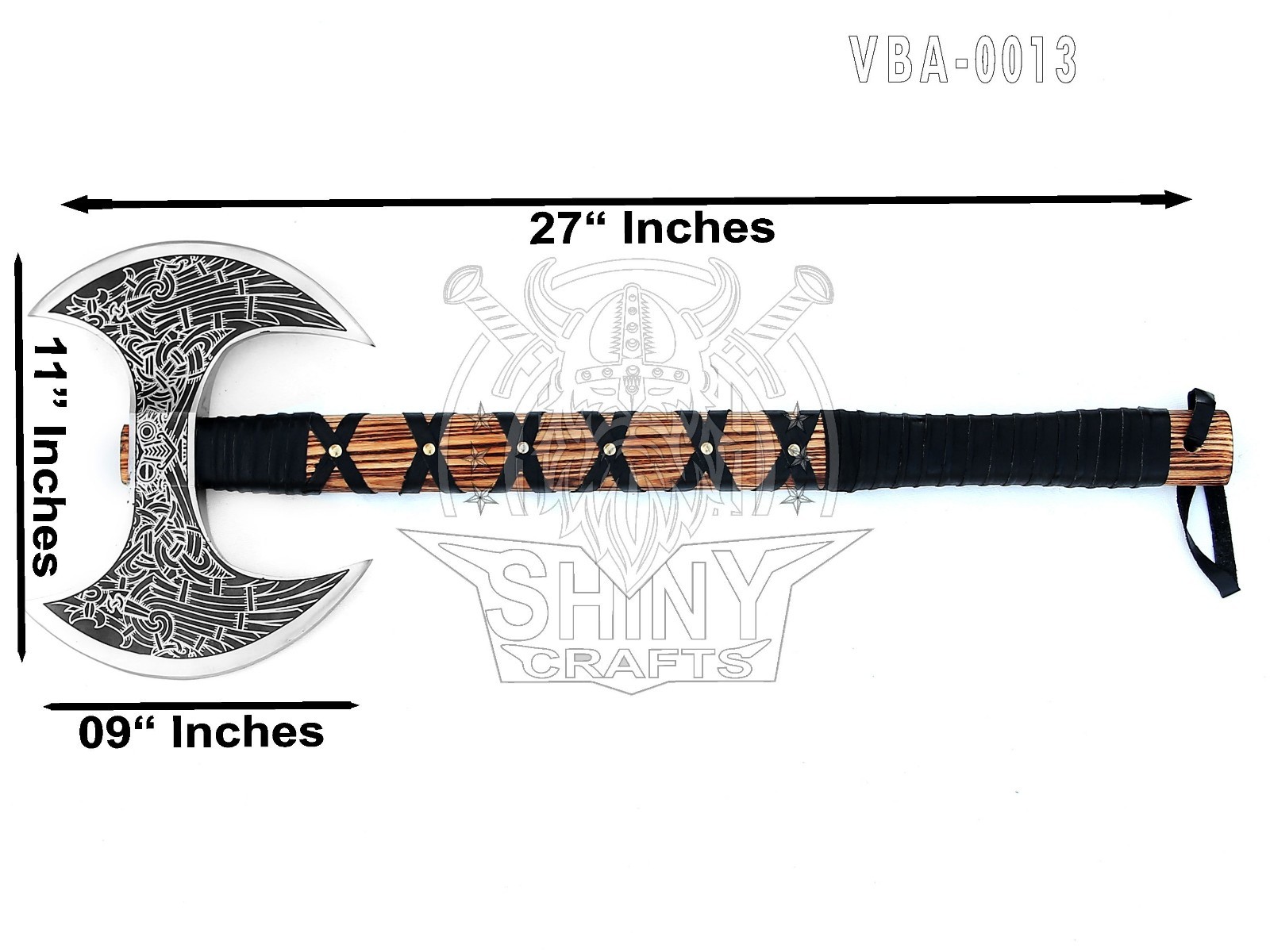 Camping Axe Tomahawk Viking Bearded Axe Chirstmas Gifts 27long Odin’s axe VBA-13