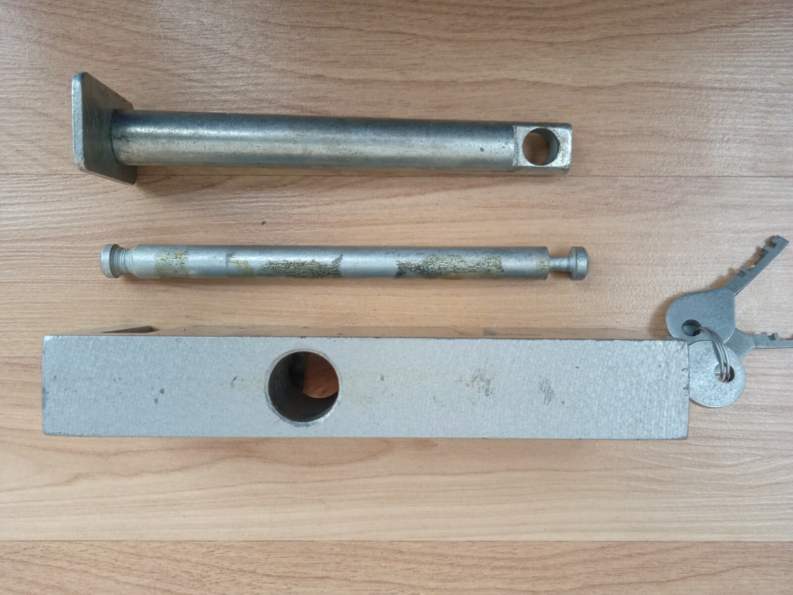 New extra large car pedal lock antique lock from Ukrainian soviet Union