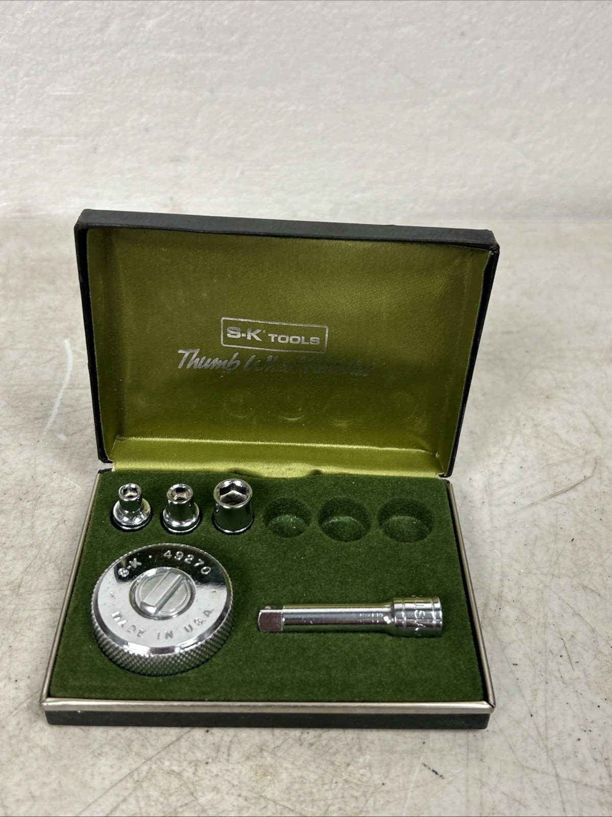 S-K Tools 49270 Thumb Wheel Ratchet Set (1/4″ Drive) – 5 pcs Incomplete W. Case