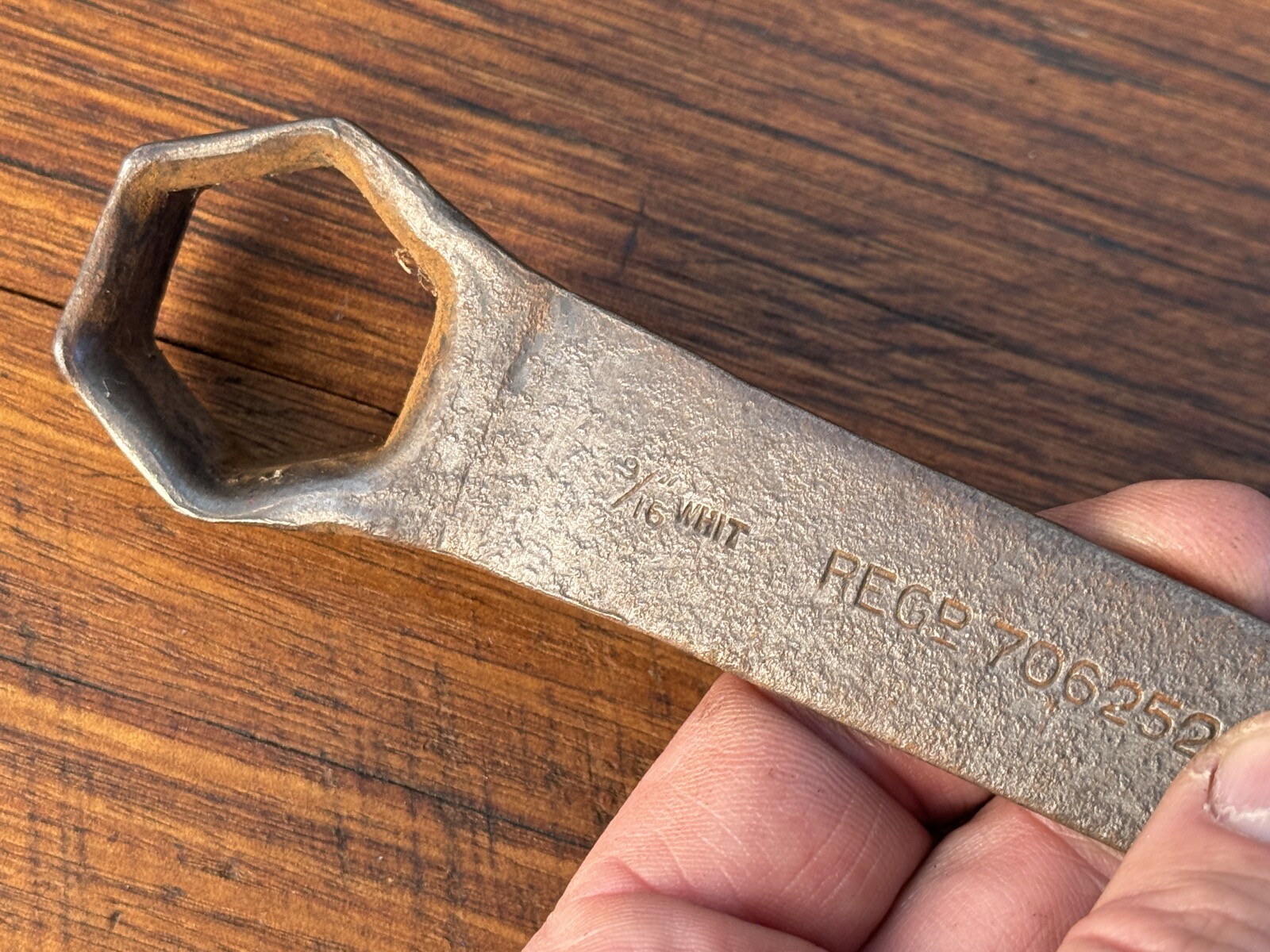 Vintage Regd 706252 9/16″ WHIT Motorcycle Spark Plug Spanner Tool Kit Antique