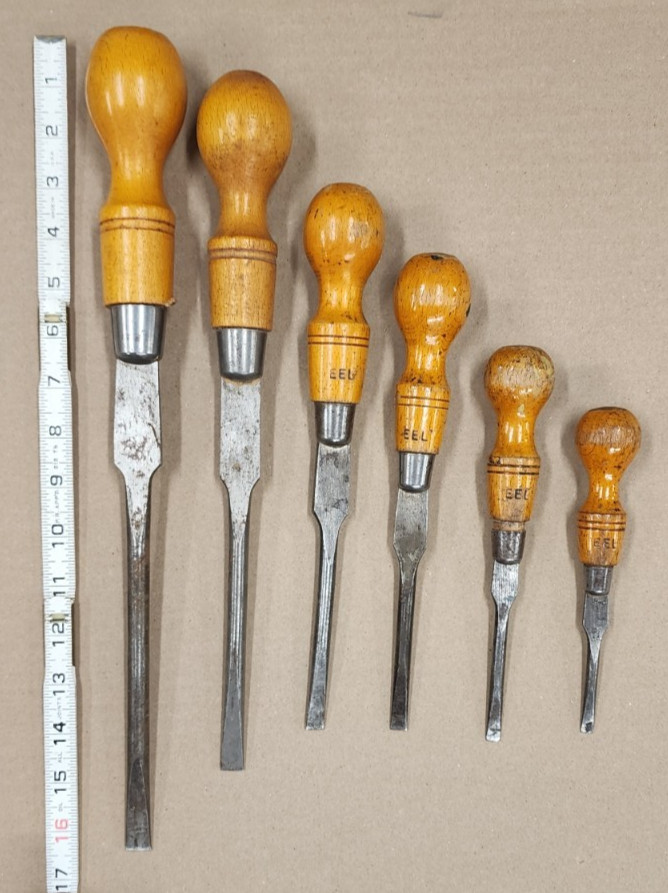 Set of 6 Woodcraft Supply Cabinet Maker Screwdrivers – Owned by Gene Landon