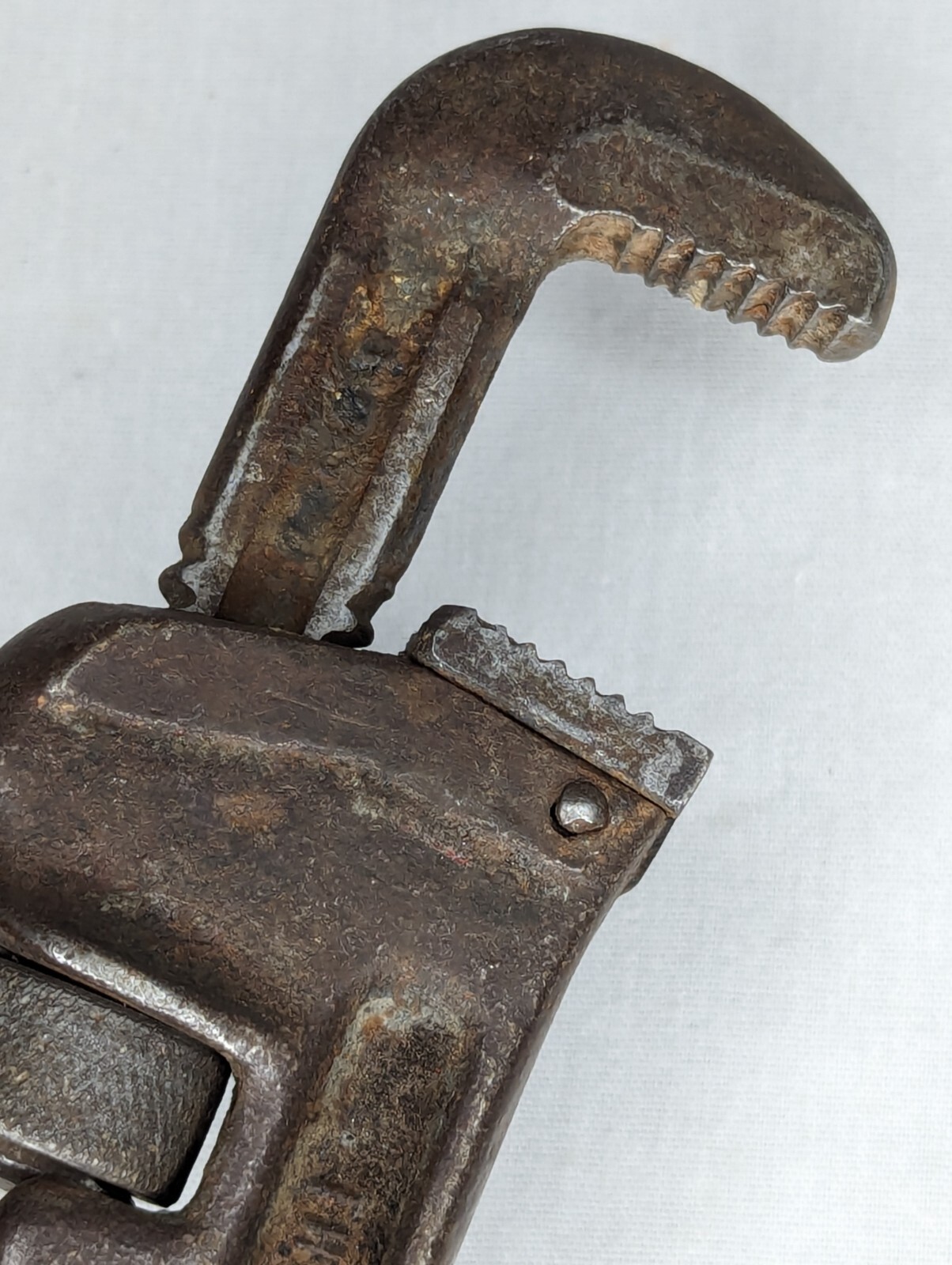 Vintage Ridgid 8″ Pipe Wrench The Ridge Tool Co. Elyria O USA