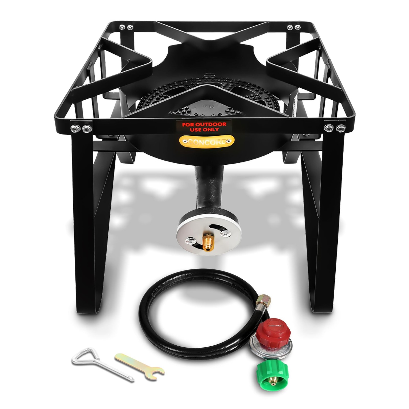 Concord Deluxe Banjo Single Propane Burner, 200,000 BTU Portable Outdoor Stov…