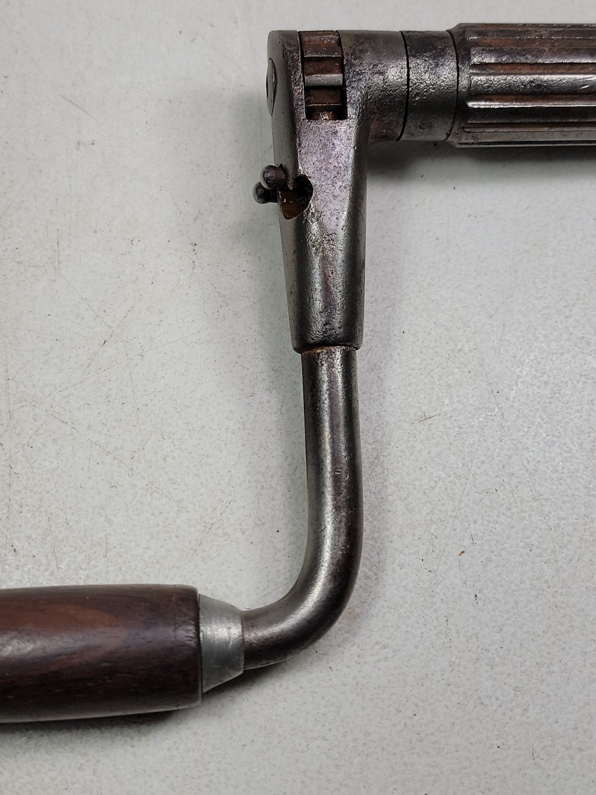 Rare Early Vintage P. S. & W Bit Brace No 102 Hand Drill Casper Reising Patent