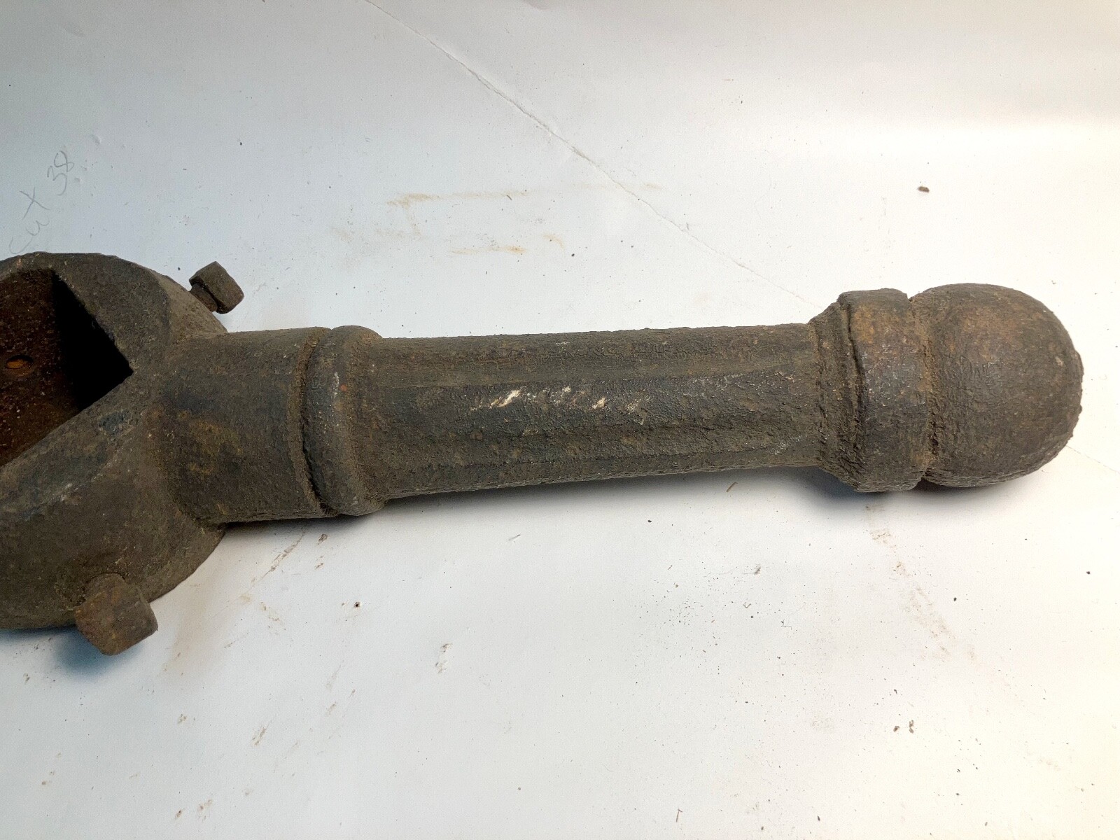 Large Antique Cast Iron Wrench Fluted Handles for what? Water Valve Key