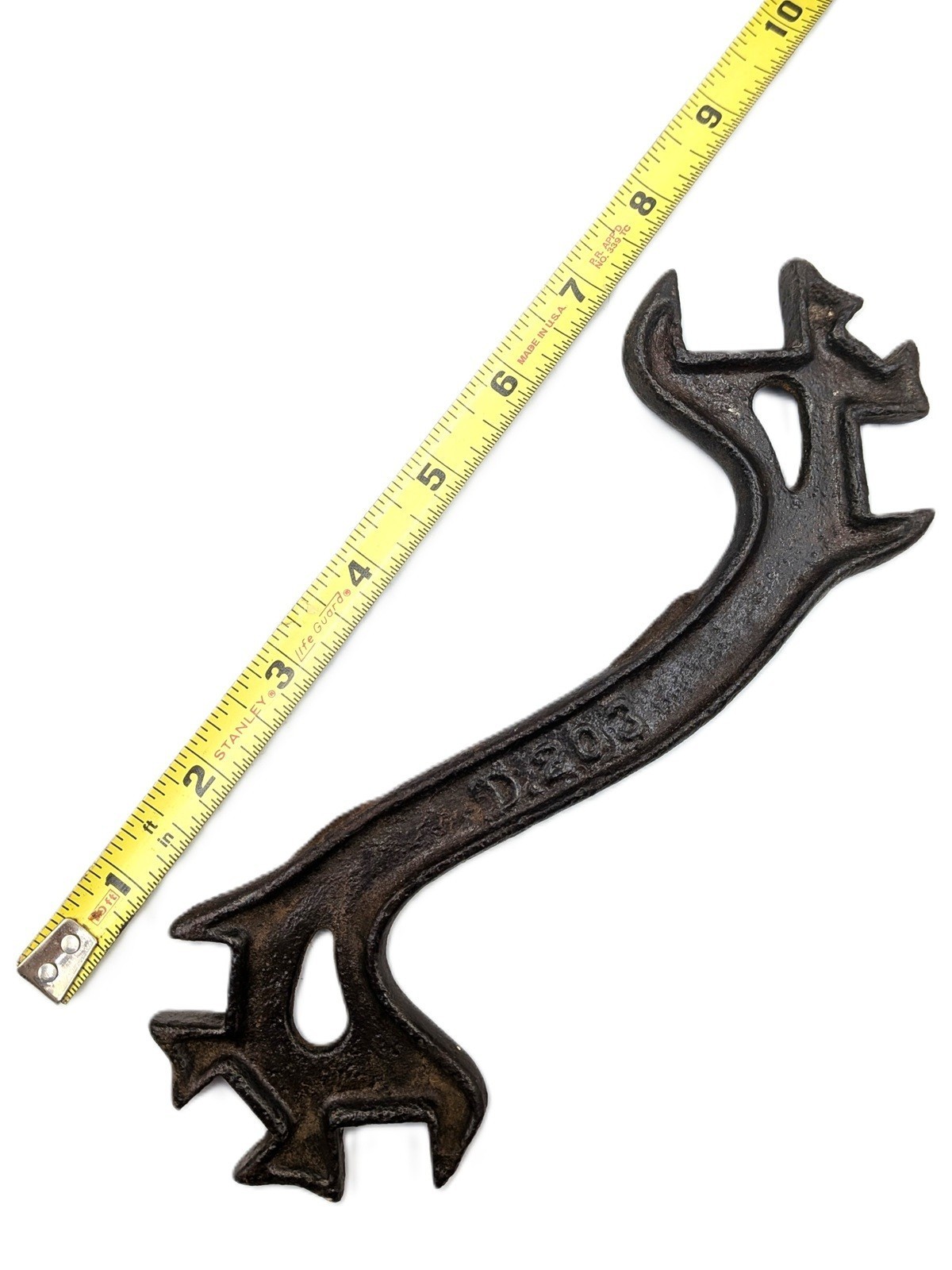 MOLINE PLOW WORKS D.203 Farm Tractor Implement Wrench No Star Label 8 3/8 in.