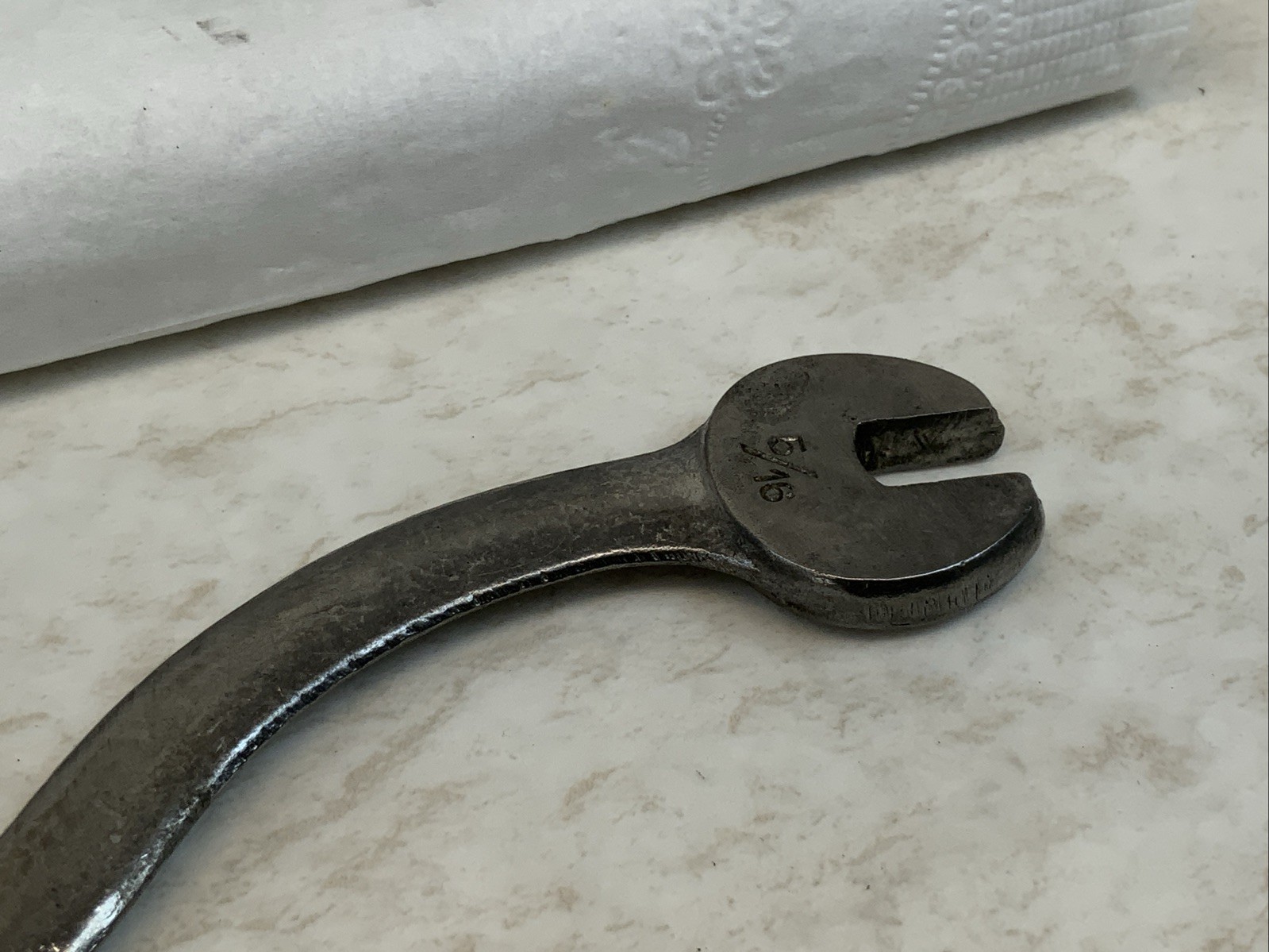 Kent-Moore S-shaped Open End Wrench, 1/4 X 5/16, Bonney Tools, USA
