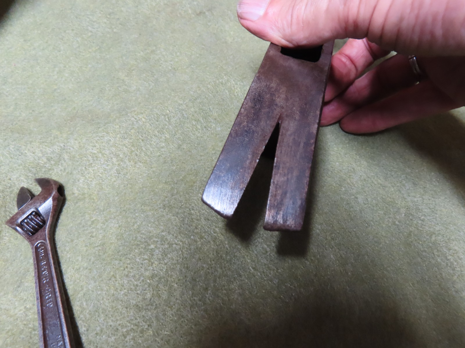 Vtg heavy Claw hammer head,2-Lb,Octagonal,Unmarked,USA~GD🤠🤠HH7.23.26