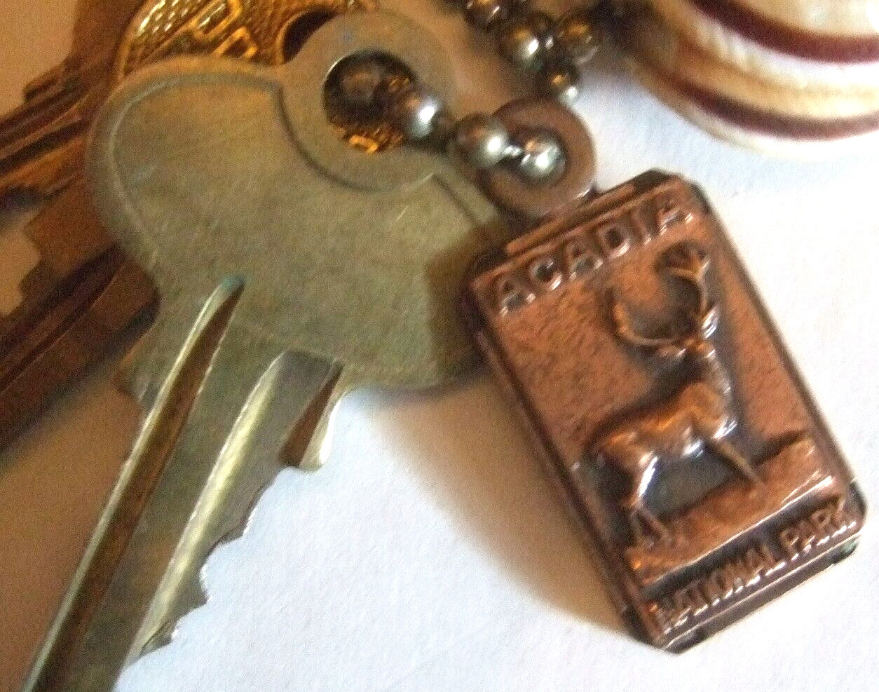 Acadia National Park Key Fob Key Tag With Keys VTG