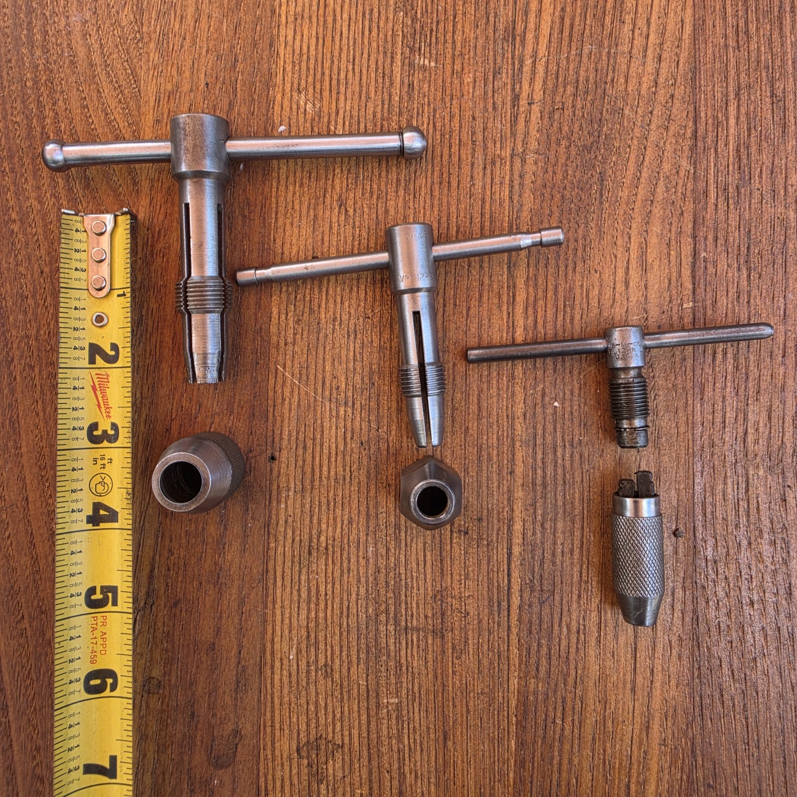 Vintage Tap And Die Handle Lot Craftsman And Others Great Condition