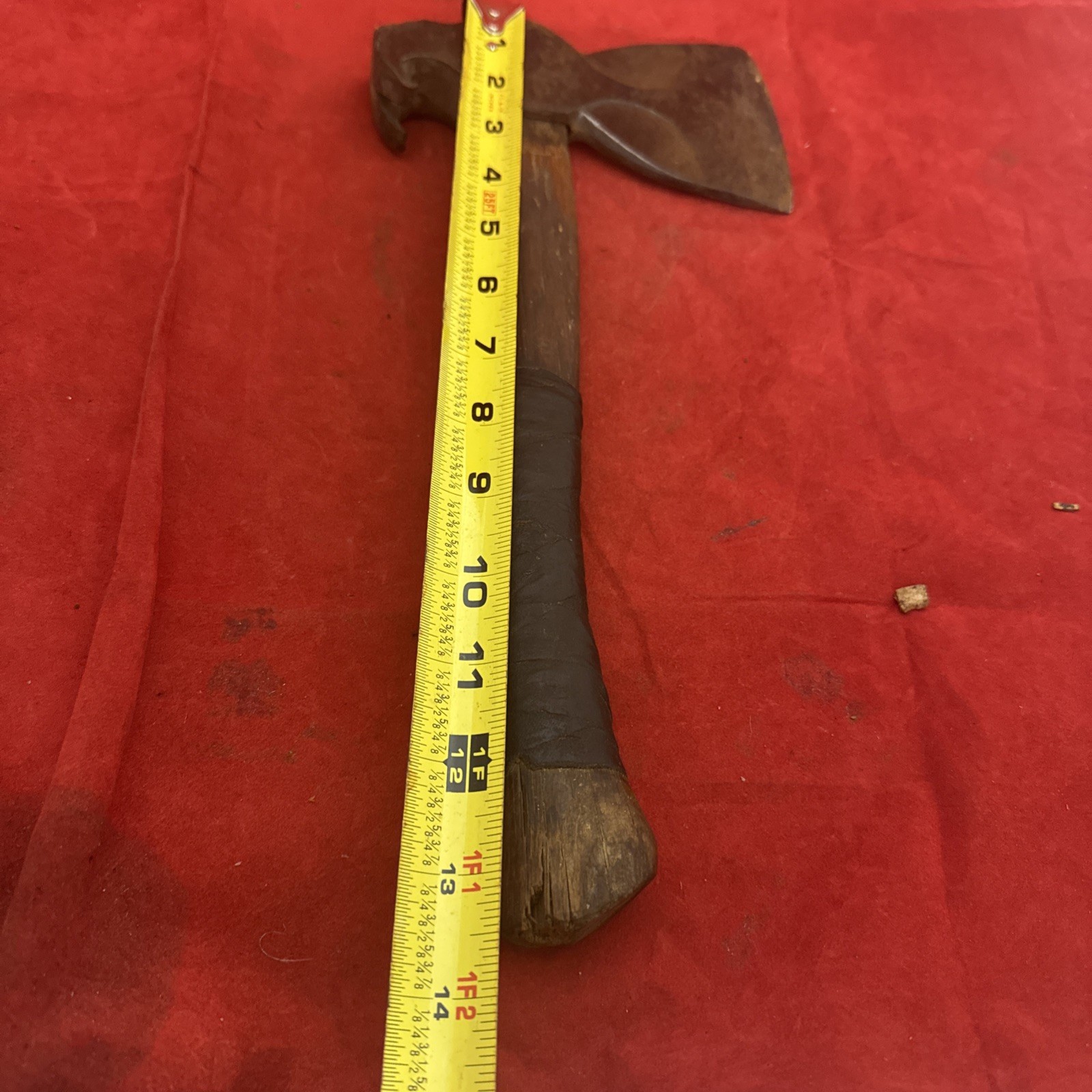 Antique Hewing Hatchet With Claw Whale Tail Style Beveled Both Sides