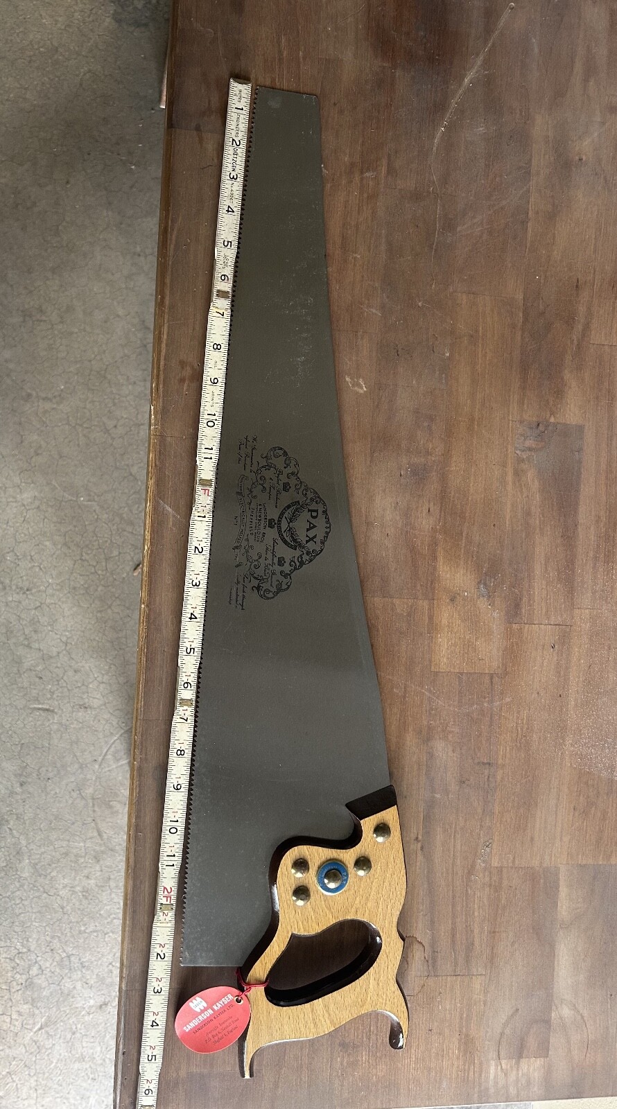 Pax Sanderson Bros & Newbould Crosscut saw 26″ x 8pt