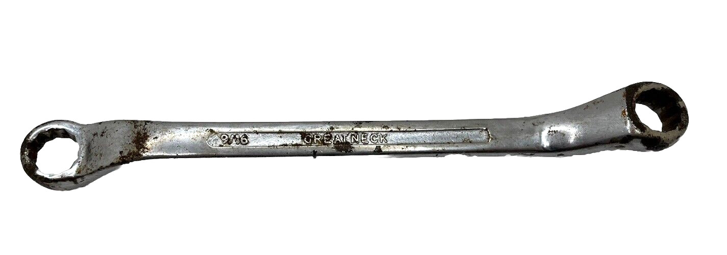 Great Neck Offset Double Box End Wrench 1/2″ x 9/16″ Drop Forged ~ India