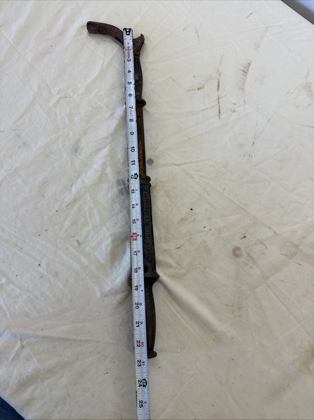 Antique Cast Iron Slide Hammer Nail Puller No. 53 ~ Bridgeport HDWE MFG