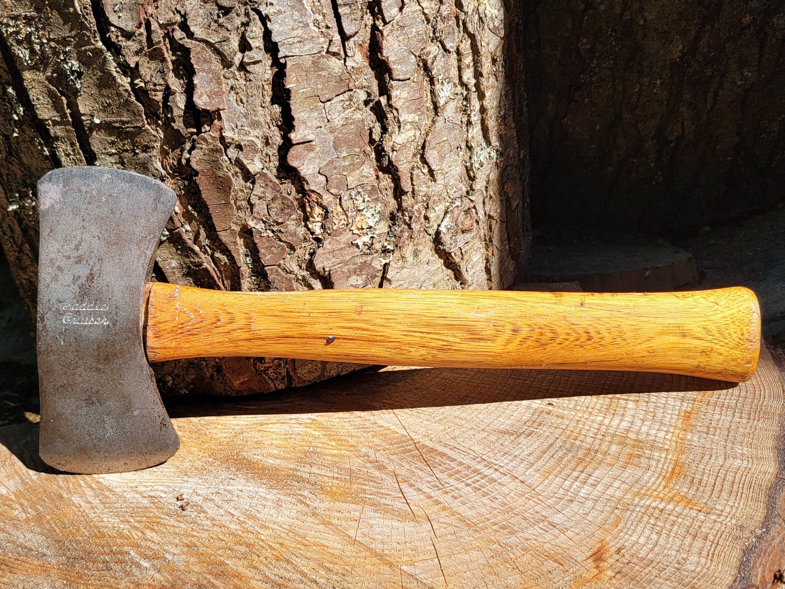 NORLUND (USA) Saddle Cruiser Double Bit Vintage Hatchet Axe ~ 13 3/4″ ~ 6″ Blade