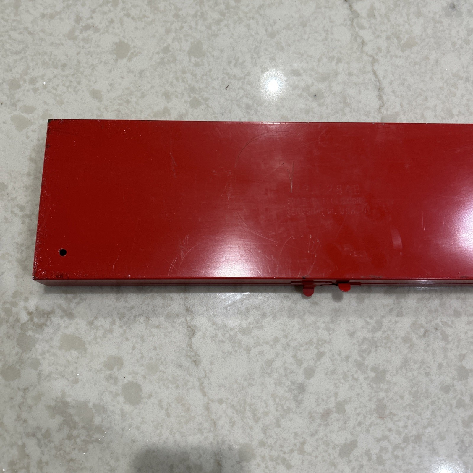 Snap On Tools USA KRA-284B Red Metal Tool Case Box with Plastic Insert Kenosha