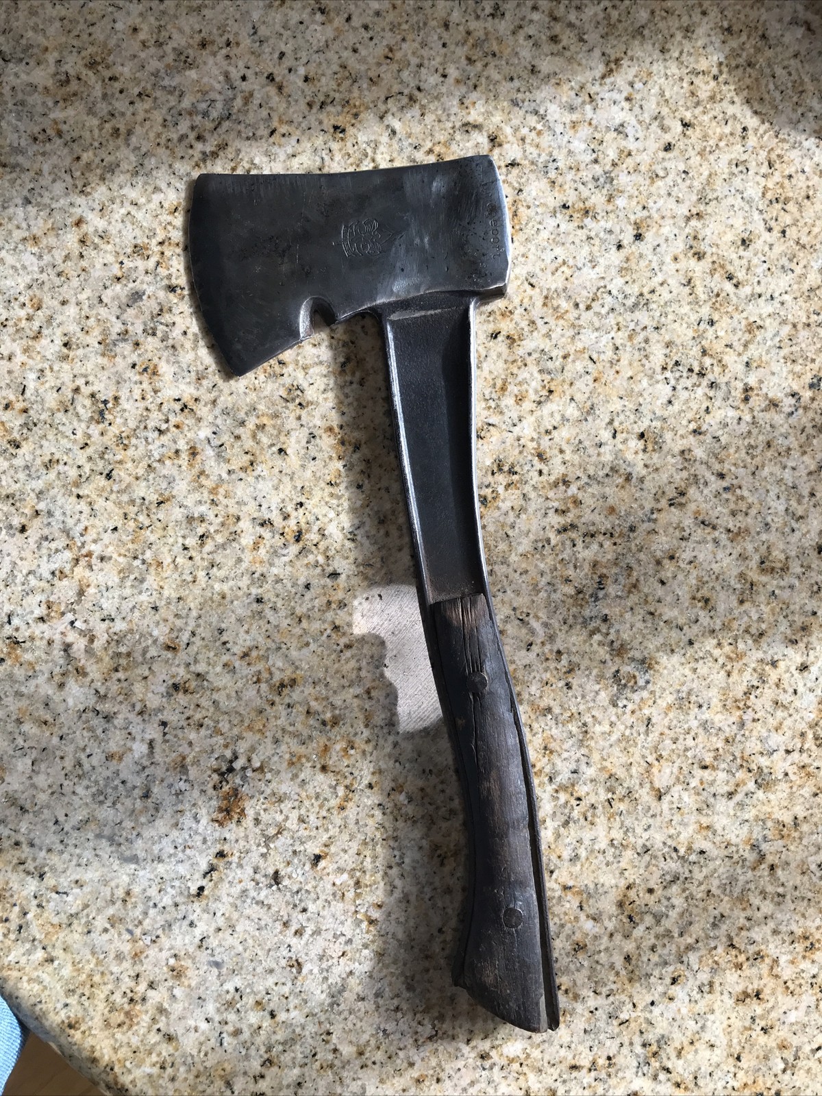 VINTAGE OLD BRIDGEPORT BOY SCOUT HATCHET AXE 1933-1948
