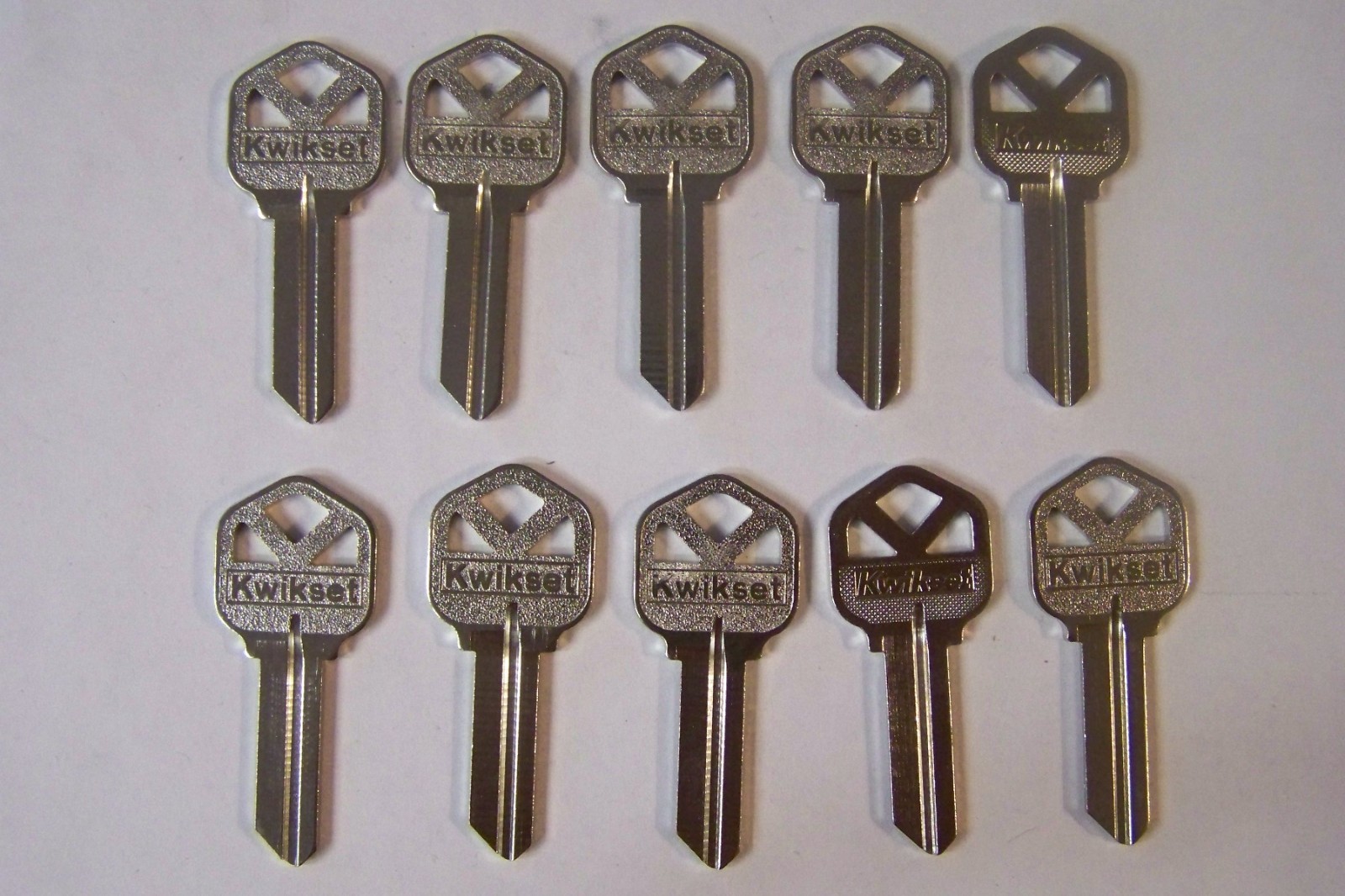 Kwikset OEM Original Logo KW1 Key Blank 1063KW 1176 Lot of 10