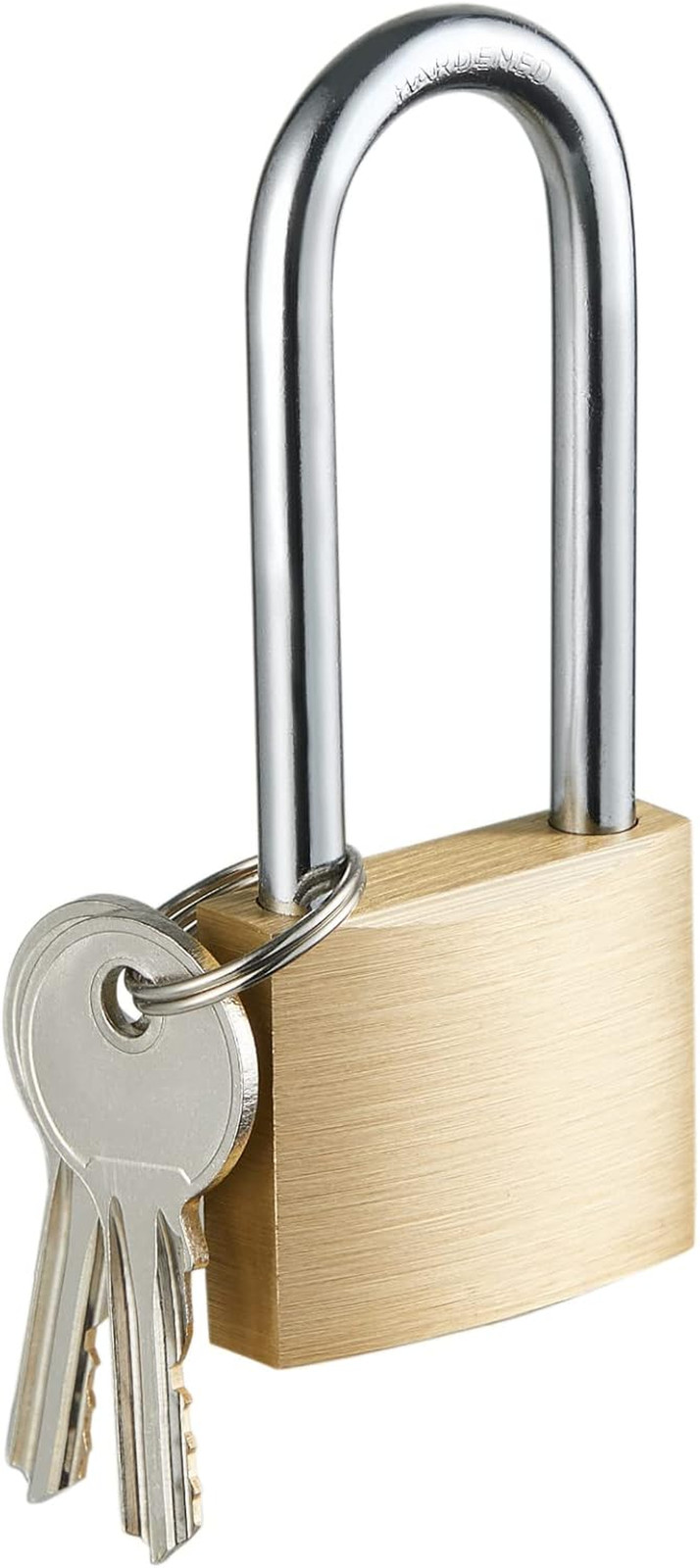 Solid Brass Lock and Key,Pad Lock with 1-9/16 In. (40 Mm) Wide Body, 2-1/2 In. L