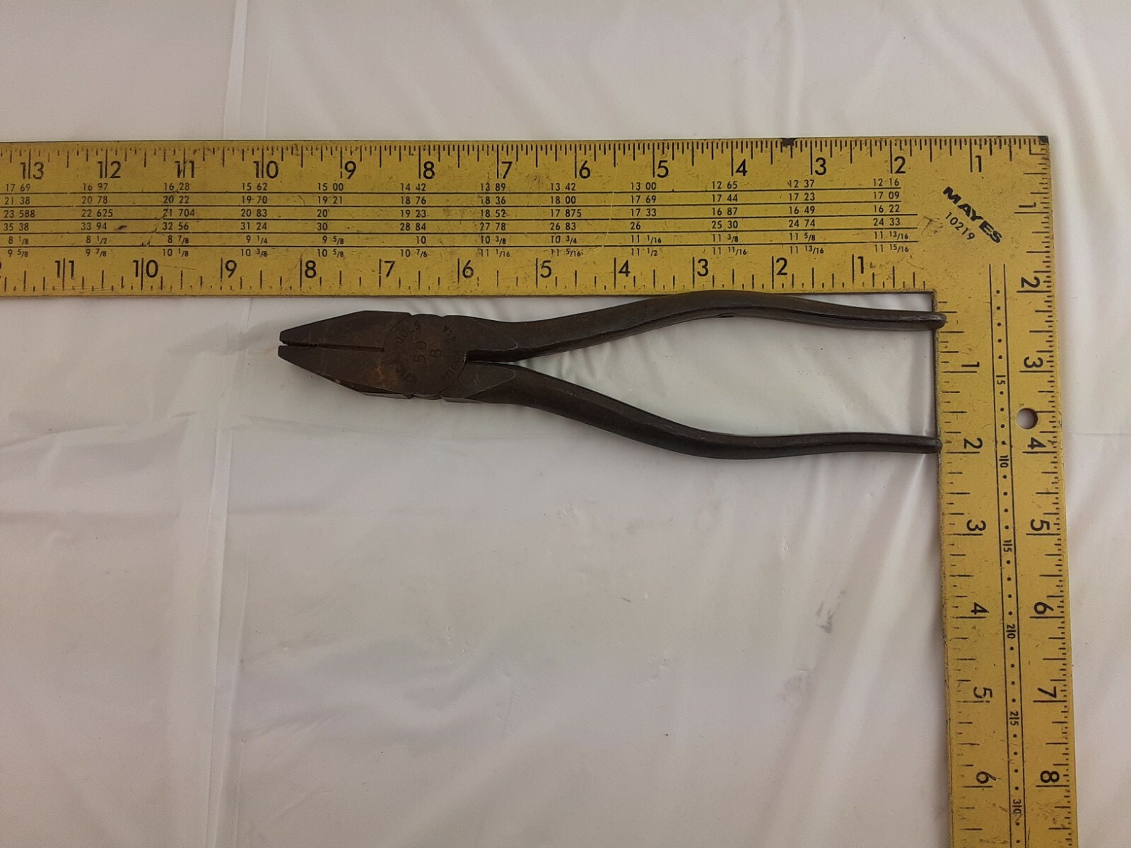 Vintage Utica Tool Co 50-8 Lineman’s Pliers 8 1/4″ USA