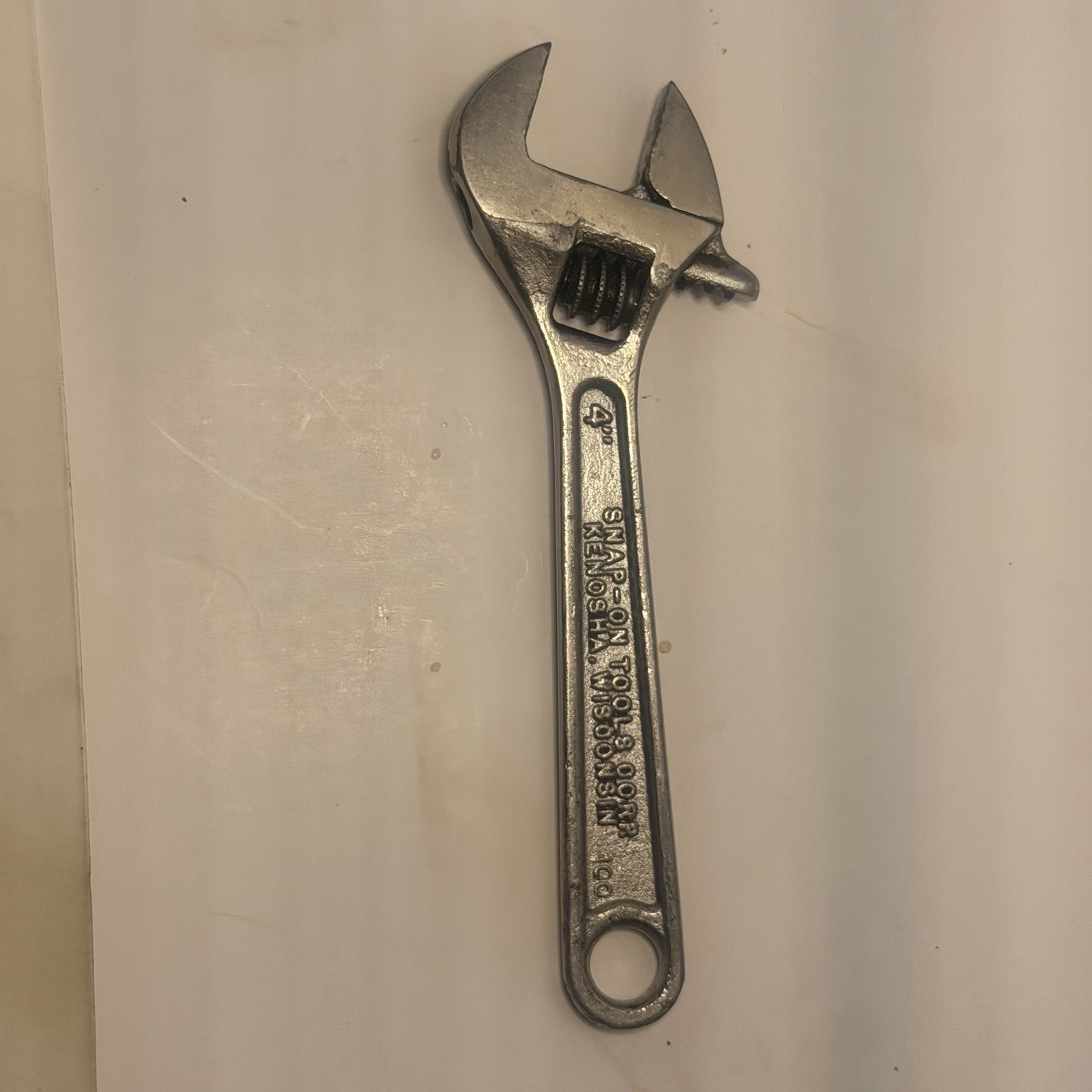 VINTAGE SNAP-ON / BLUE-POINT 4″ ADJUSTABLE WRENCH ********MINT********