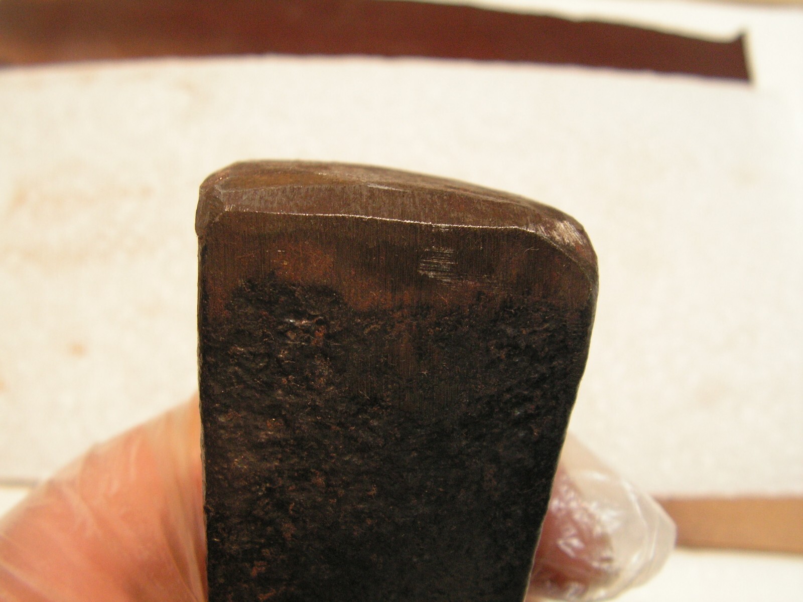 Vintage Splitting Wedge 3#+ Length 7 3/4″ Cut 1 3/4″ Head 1 3/4″ X 1 3/4″