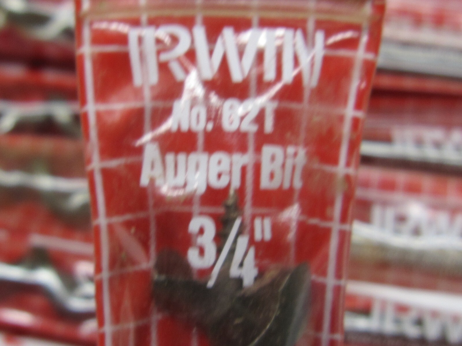 Lot Of 9 New Old Stock Irwin No. 62T Auger Brace Bits 1/2″-3/4″-1″ Bore U.S.A.
