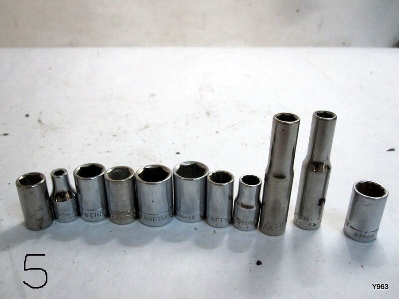 set of 11 sockets mixed lot, See description for full details craftsman