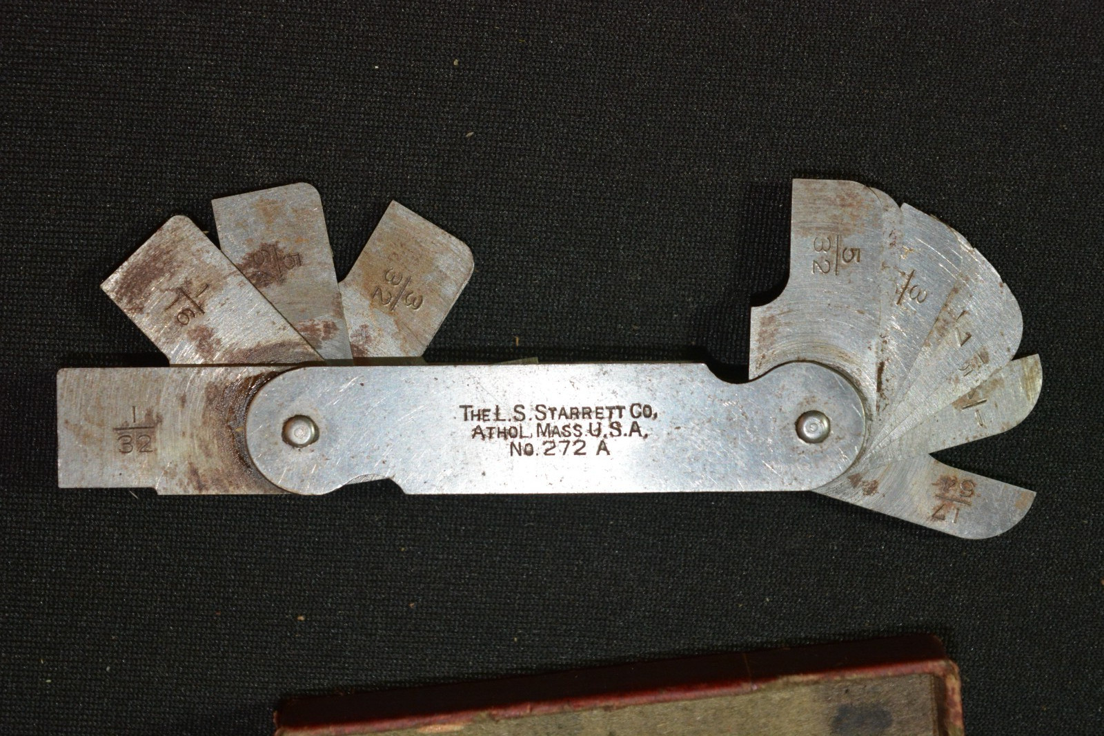Starrett Vintage Radius Gage 272A In Original Box