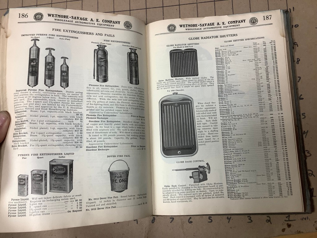 Vintage Catalog: 1928-1929 Automotive equipment WETMORE-SAVAGE #29; 380pgs
