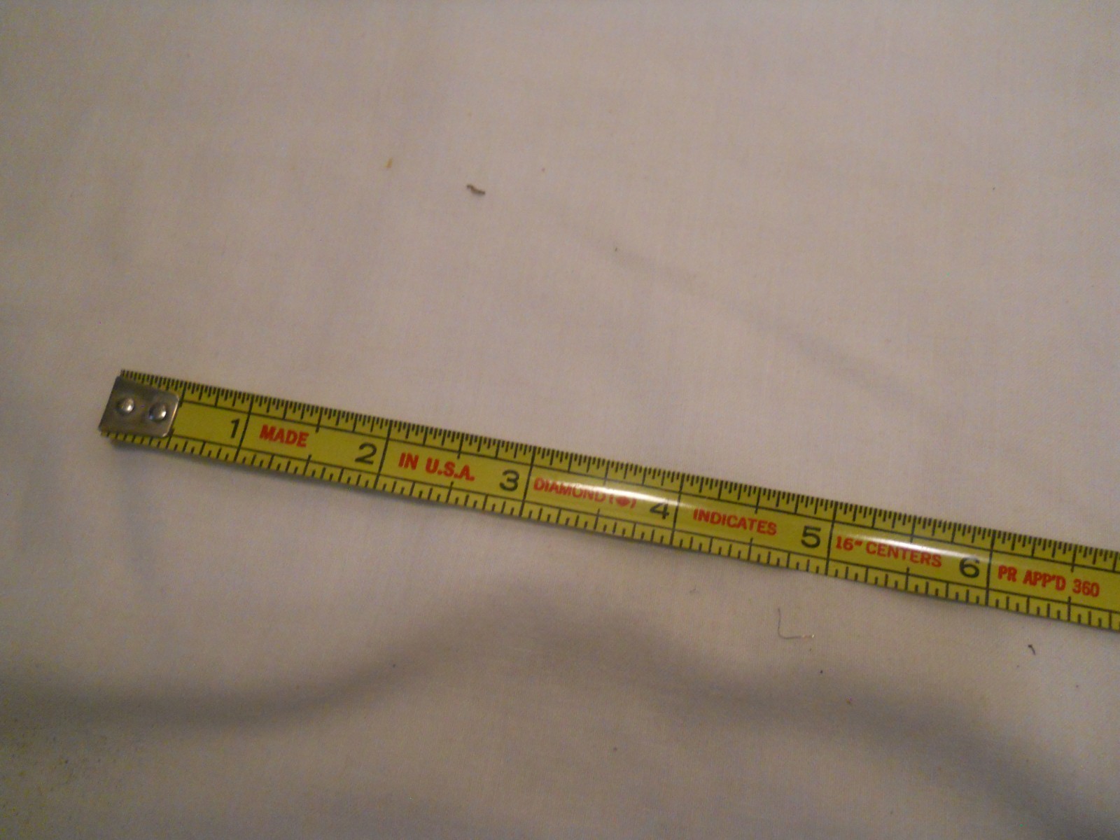 Vintage Roe PC6-2 USA 6′ Tape Measure Yellow Case