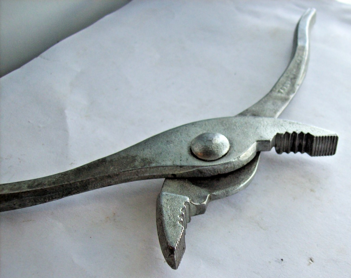 Vtg. Forged in USA 6-1/2” slip joint pliers, 1941 – 1956 Chevrolet tool kit