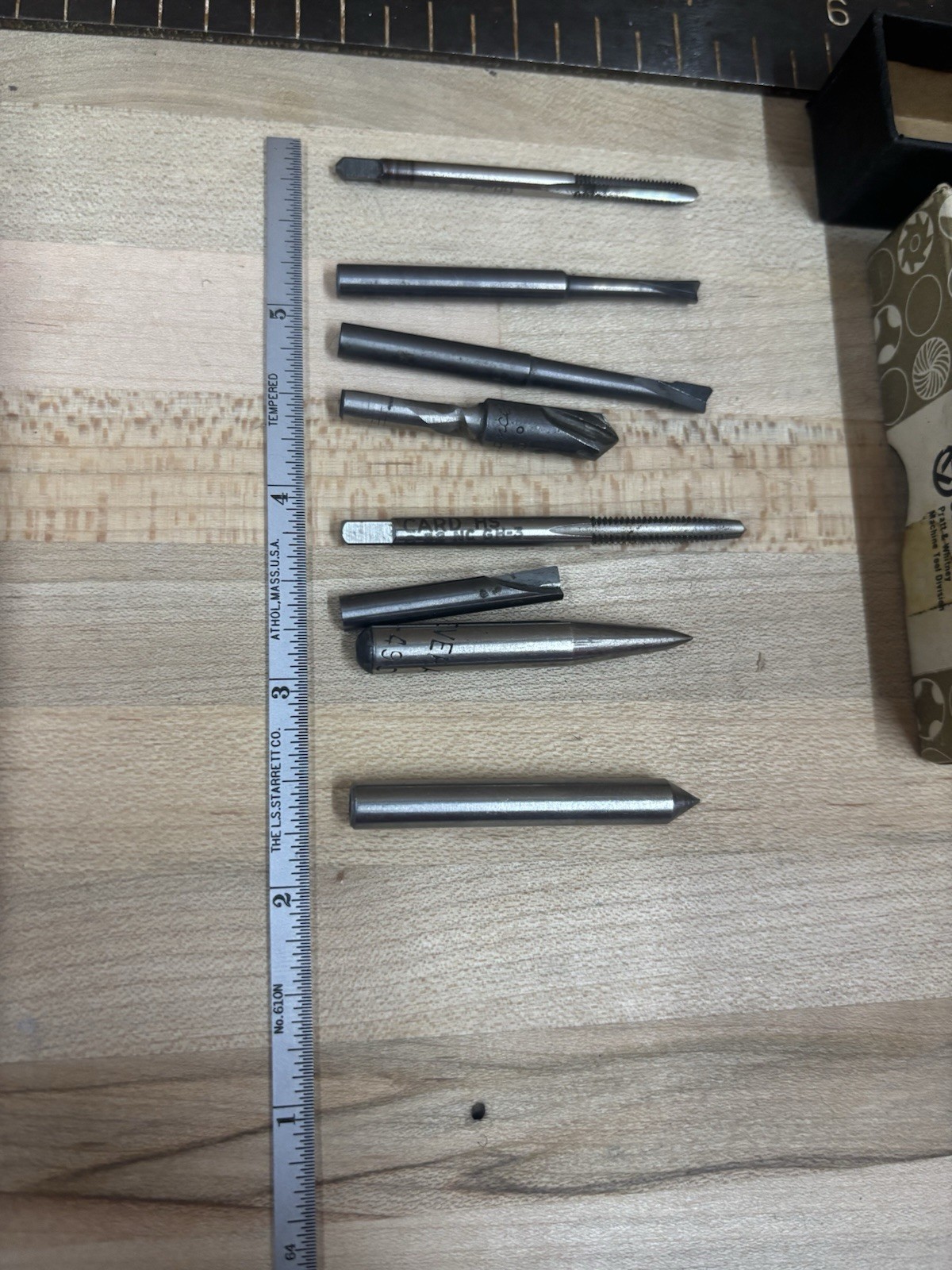 Assorted Vintage Pratt And Whitney, Severance, Card HS, Cutting Tools Lot Of 8 ￼