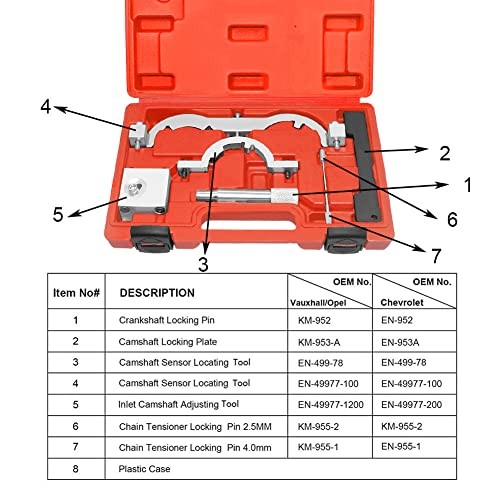 Turbo Engine Timing Tool Kit for Chevy Vauxhall Opel Cruze 1.0 1.2 1.4,