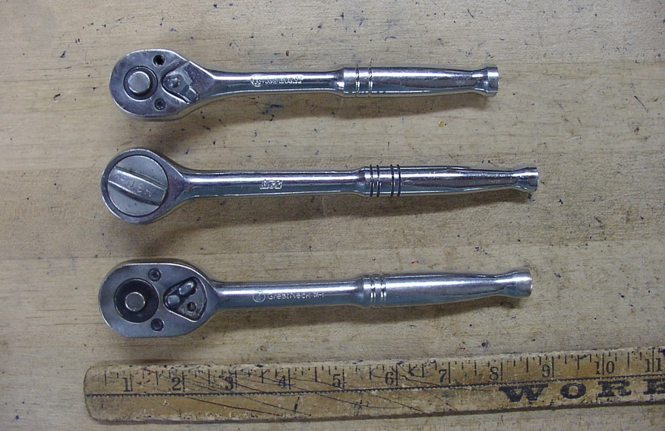 Three 3/8″ Drive Ratchet Wrenches Including Kobalt,Ace,& Great Neck,L@@K & READ!