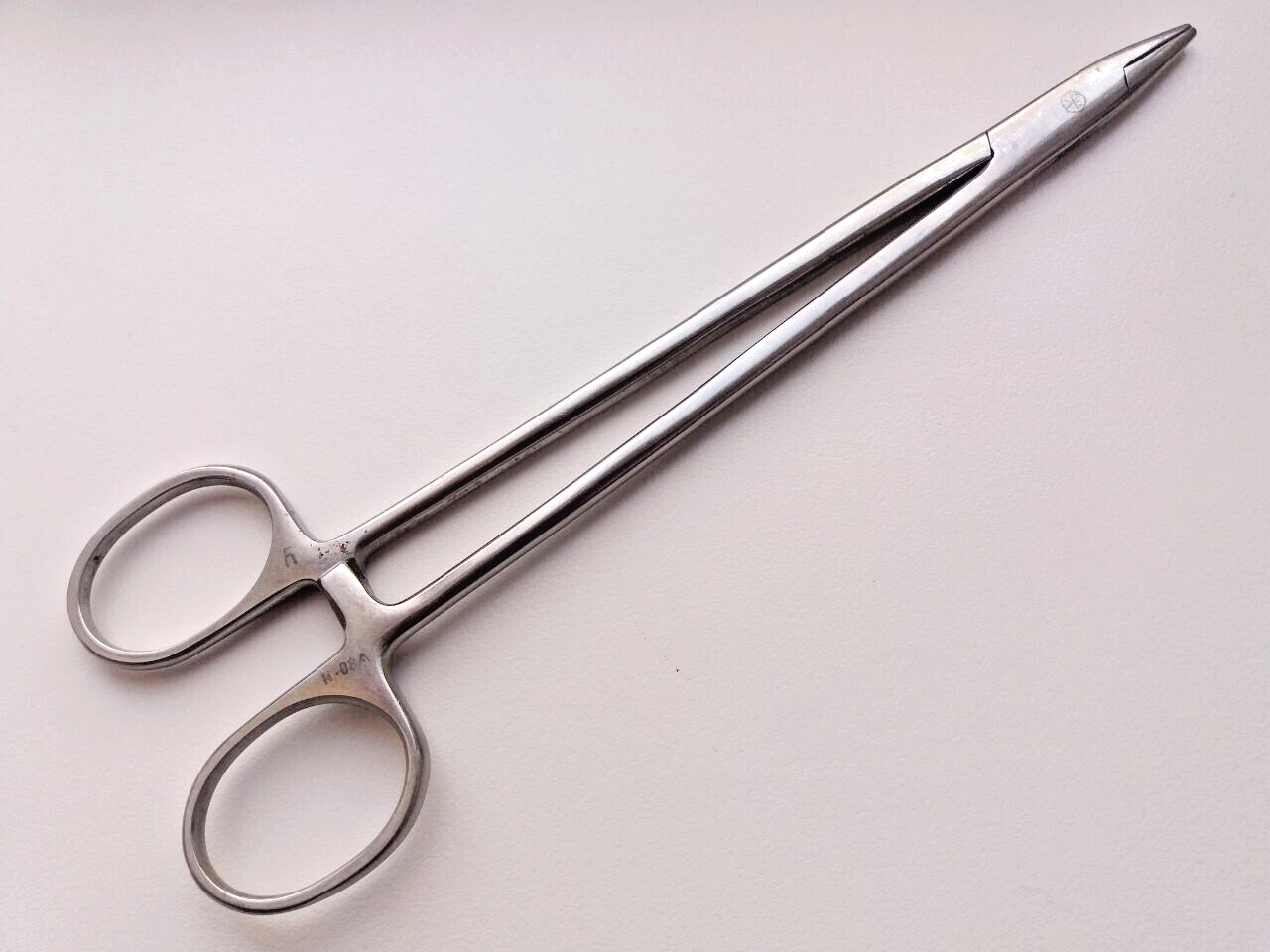 Soviet Russian Forcep Straight Locking Clamp Surgical Instruments USSR Vintage