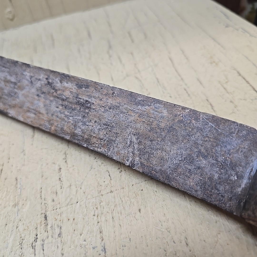 Vintage 18 Inch Hand Tool Hooked Blade Wood Handle Rustic Utility Tool