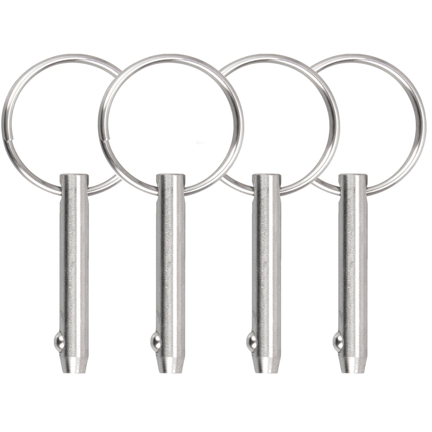 4 PCS Marine 316 SS Quick Release Pin 3/16 4.8mm Dia 2 Inch 51mm Length