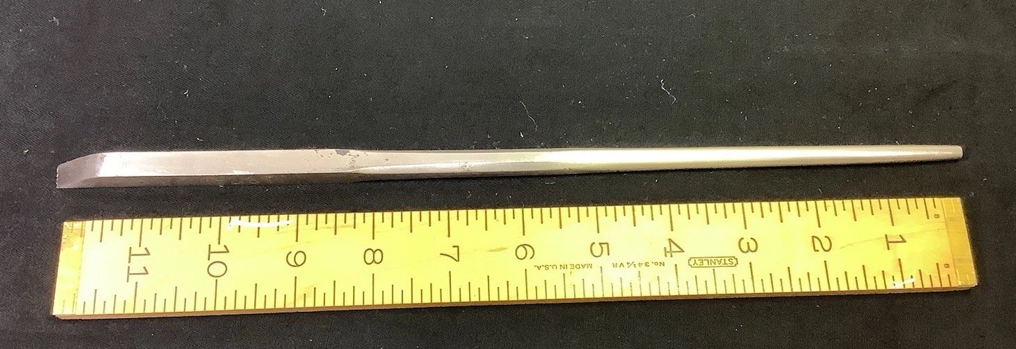 Early Vintage Dated 1906 Signed Sweet Steel Co, Souvenir All Steel Wood Chisel
