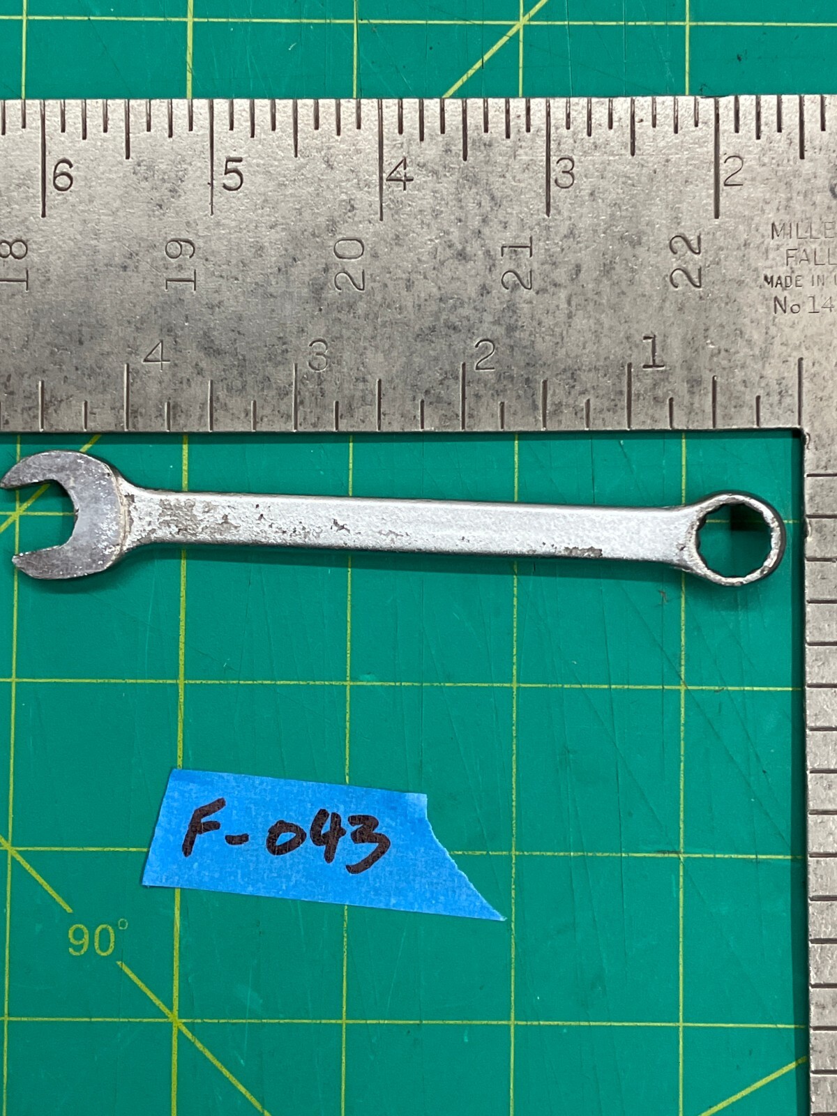 Vintage 6.25″ Proto No.6112 3/8″ Matric Combination Wrench 12 Point, Made In USA