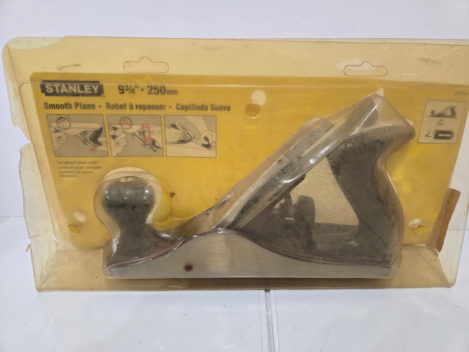 Vintage Stanley 9 3/4″ Smooth Base Plane No. H1204 (12-204) – Made in USA