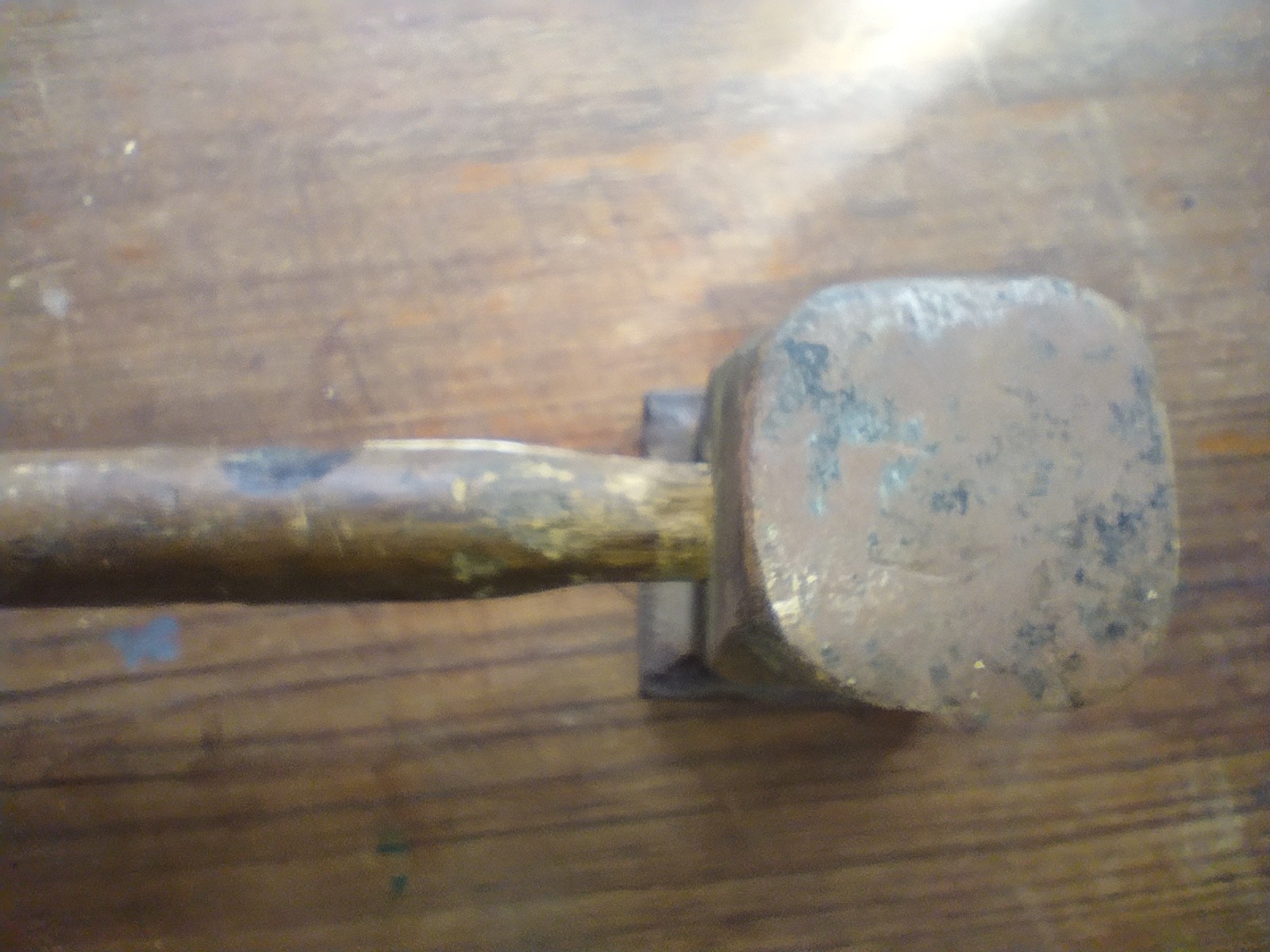 Antique Whalebone Flattering Hammer 2 7/8 Head SeePhotos Appears To Hand Forged